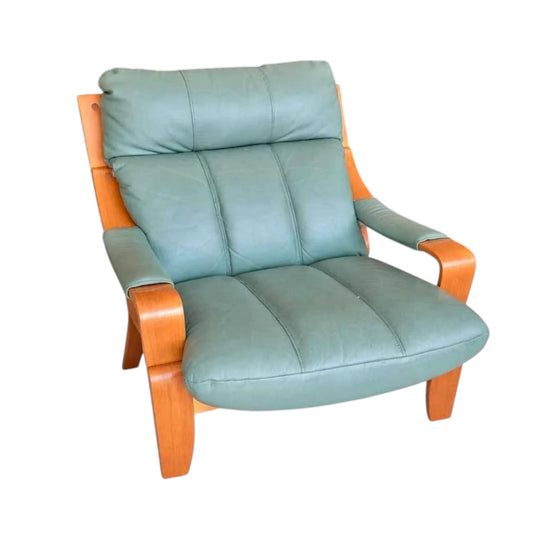 Scandinavian Tessa-style Leather Armchair