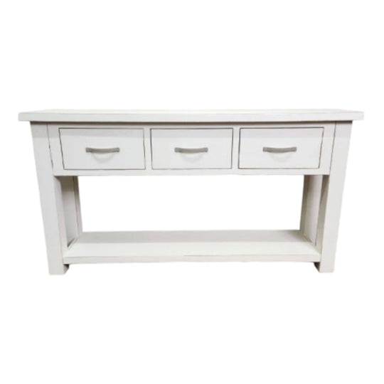 Painted Solid Timber 3-Drawer Sideboard