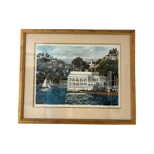 Painting of Corinthian Yacht Club -Tiburon