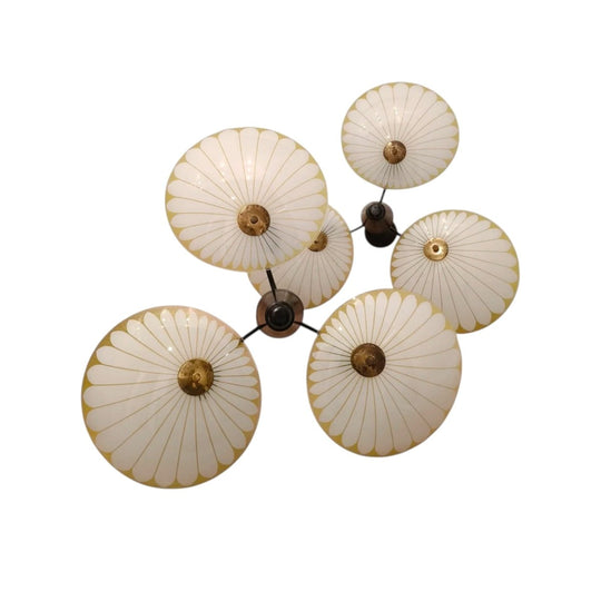 Pair MCM Retro Pendant Lights