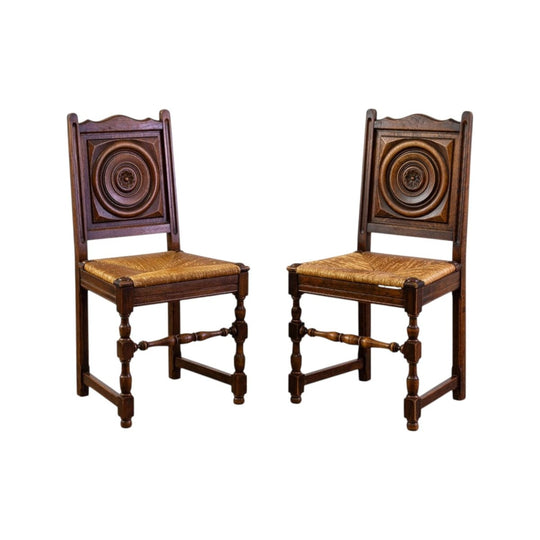 Pair of 1950s Neo-Basque Side Chairs