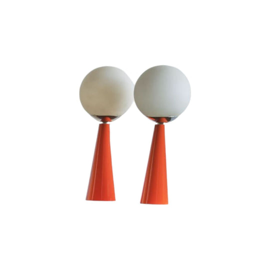 Pair of 1970s Conical Touch Lamps