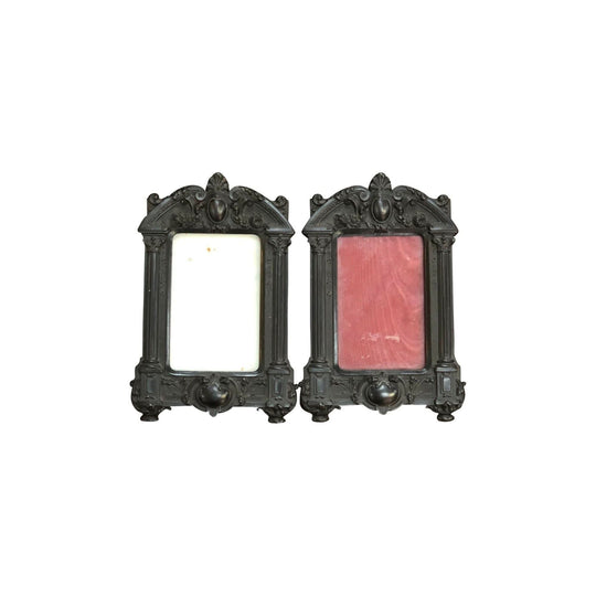Pair of 19th-Century Decorative Vulcanite Picture Frames, c.1880