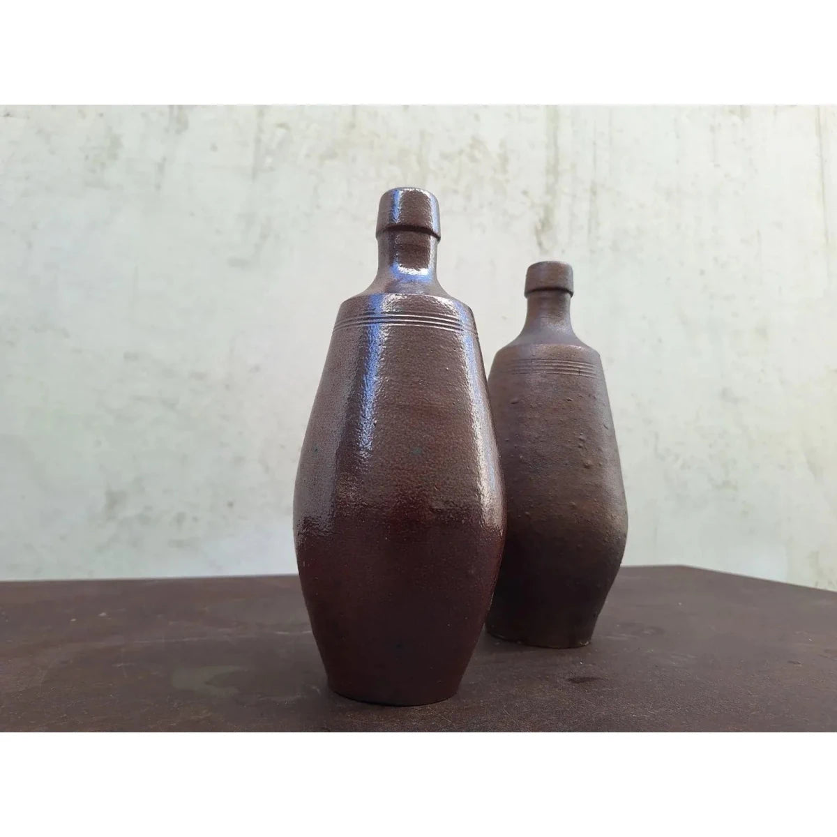 Pair of A. Evangelista Portuguese Ceramic Bottle Vases | Bazaa | Designer, Vintage and Antique Furniture