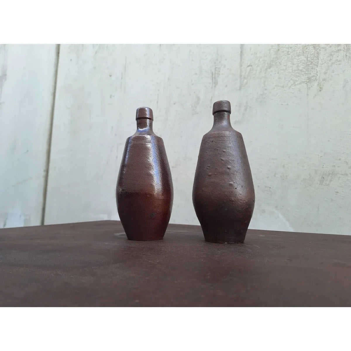 Pair of A. Evangelista Portuguese Ceramic Bottle Vases | Bazaa | Designer, Vintage and Antique Furniture