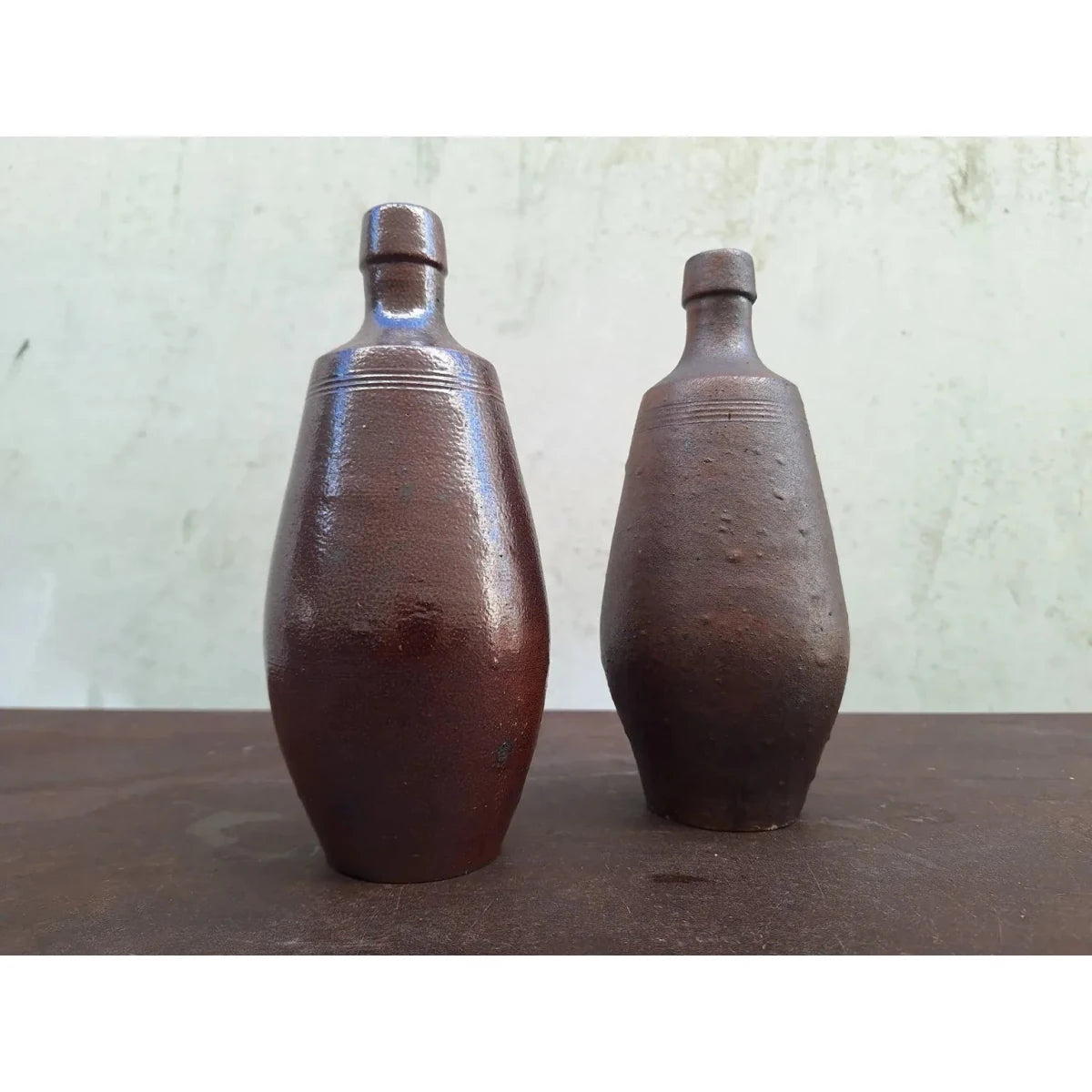 Pair of A. Evangelista Portuguese Ceramic Bottle Vases | Bazaa | Designer, Vintage and Antique Furniture
