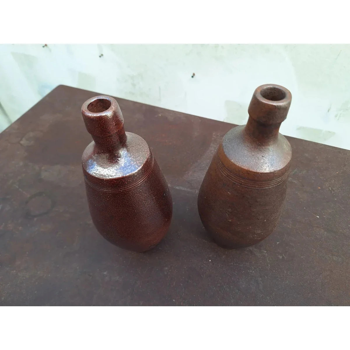 Pair of A. Evangelista Portuguese Ceramic Bottle Vases | Bazaa | Designer, Vintage and Antique Furniture