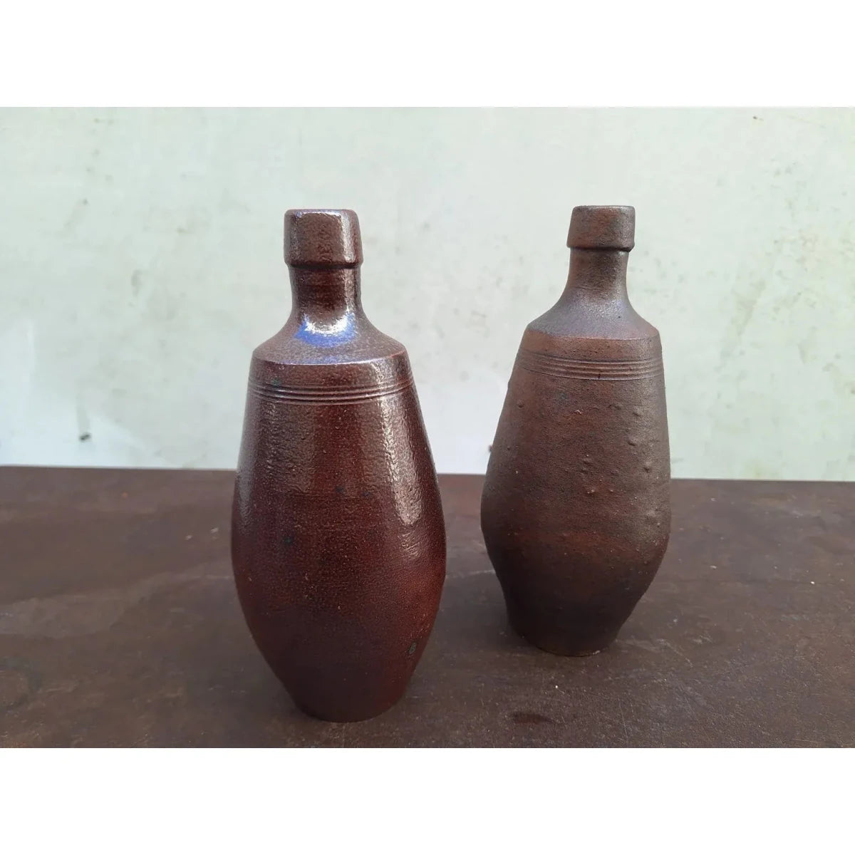 Pair of A. Evangelista Portuguese Ceramic Bottle Vases | Bazaa | Designer, Vintage and Antique Furniture
