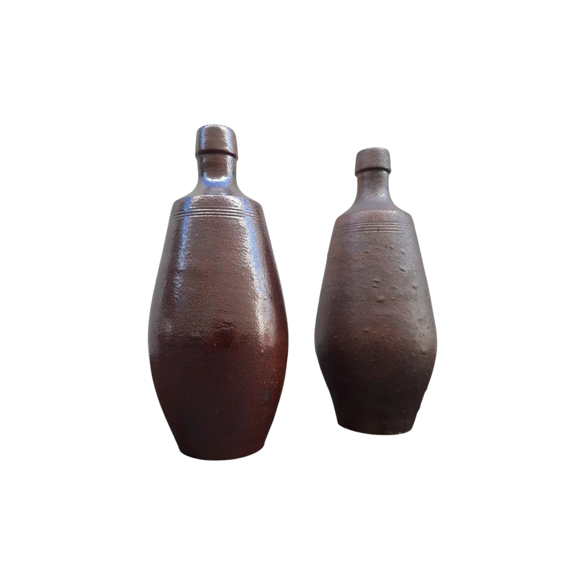 Pair of A. Evangelista Portuguese Ceramic Bottle Vases | Bazaa | Designer, Vintage and Antique Furniture