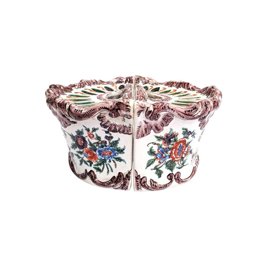 Pair of Antique French Faience Vases