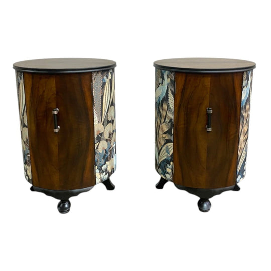 Pair Of Bespoke Art Deco Style Bedside Tables
