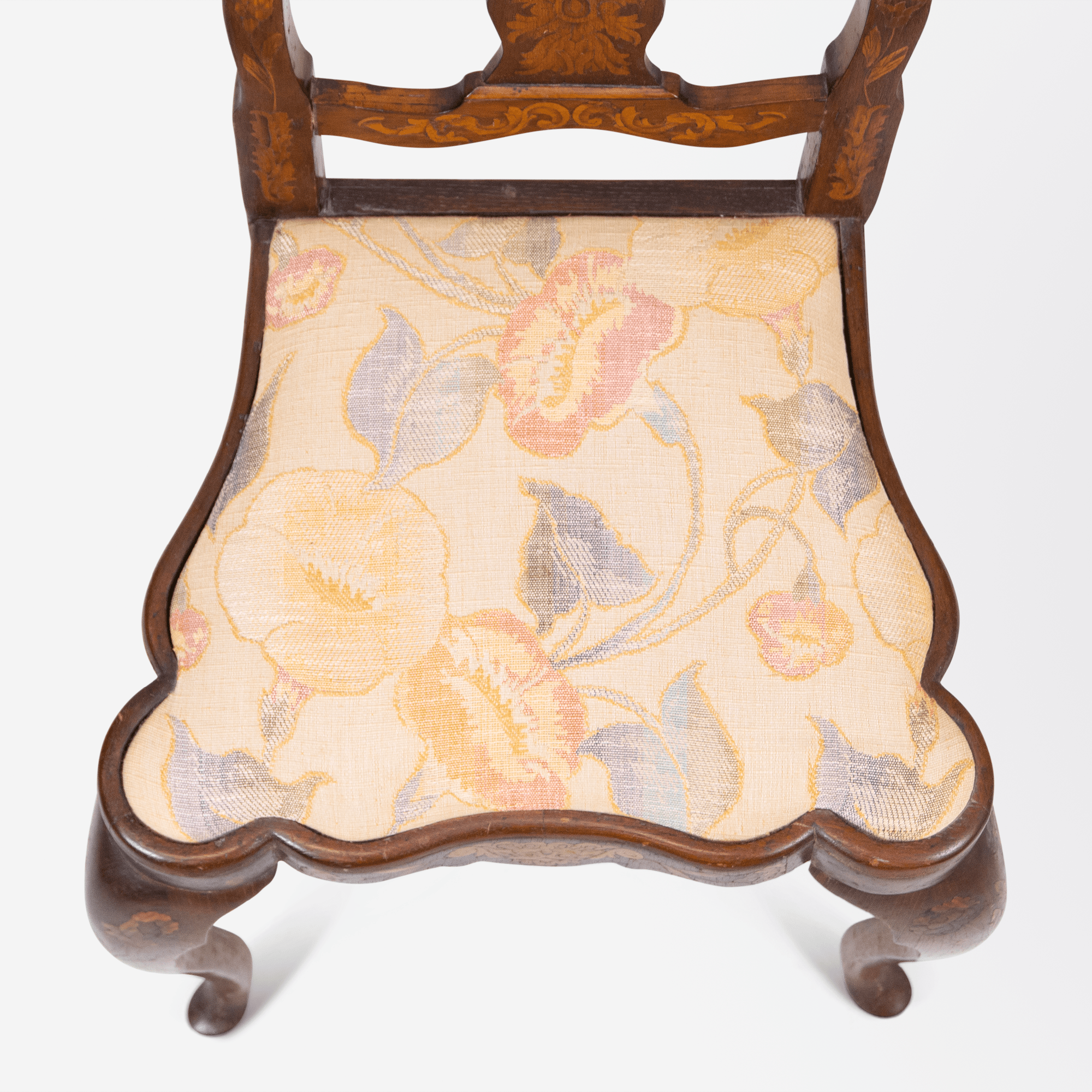 Pair of Dutch Marquetry Chairs | Bazaa | Designer, Vintage and Antique Furniture