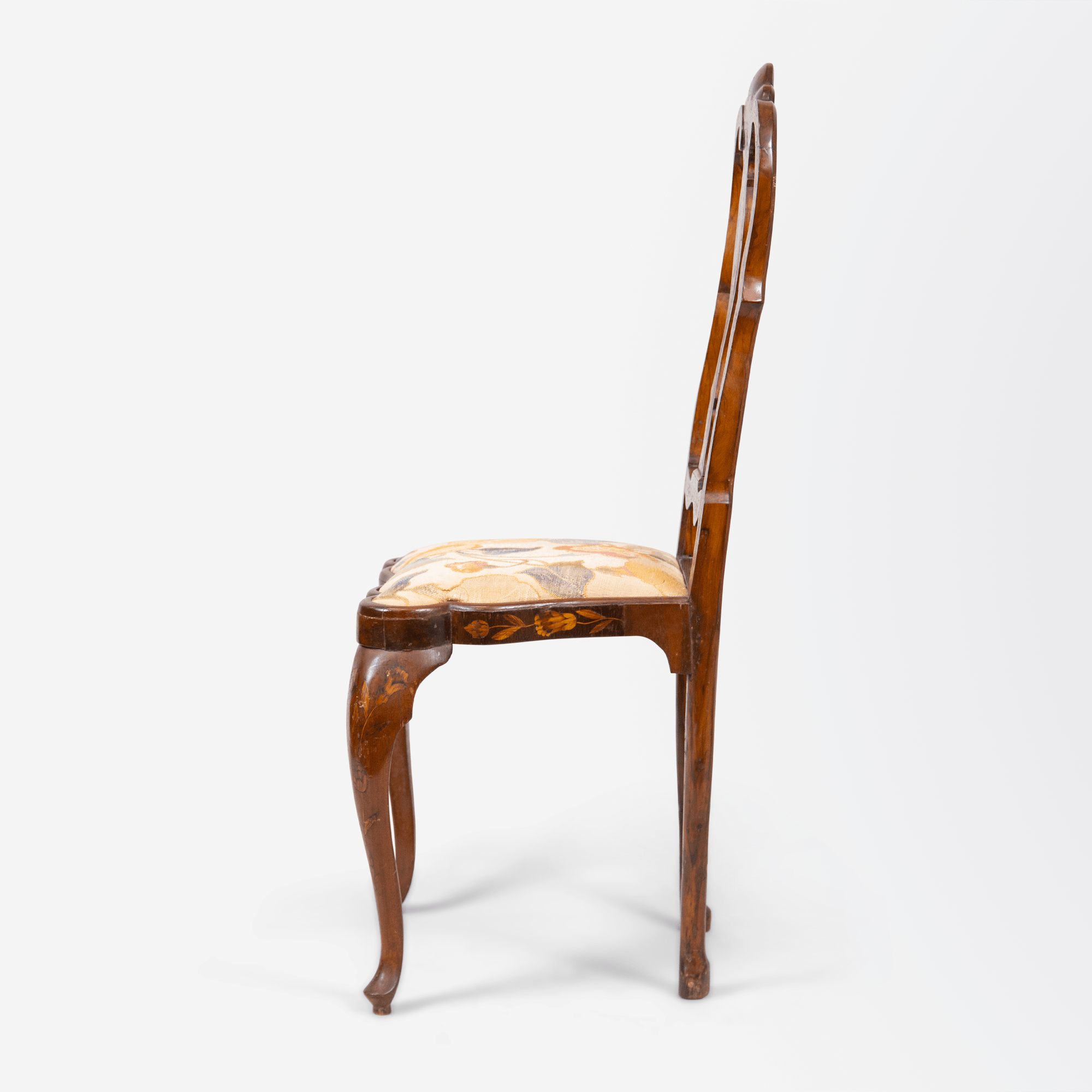 Pair of Dutch Marquetry Chairs | Bazaa | Designer, Vintage and Antique Furniture
