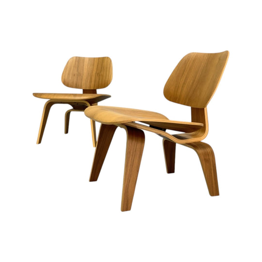 Pair of LCW and 1 x CTW by Charles and Ray Eames for Herman Miller. Priced individually.