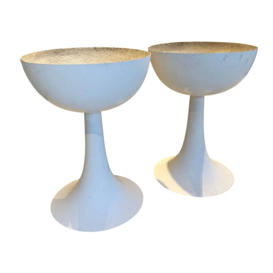 Pair of Mid-Century Fibreglass Tulip Planters