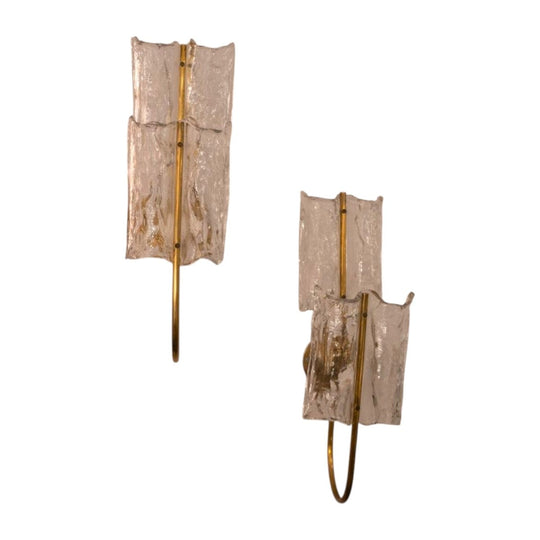 Pair of Murano Glass Wall Sconces
