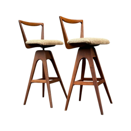 Pair of Original TH Brown Danish Stools