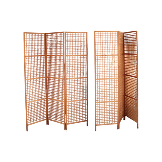 Pair of Pine Lattice Screens