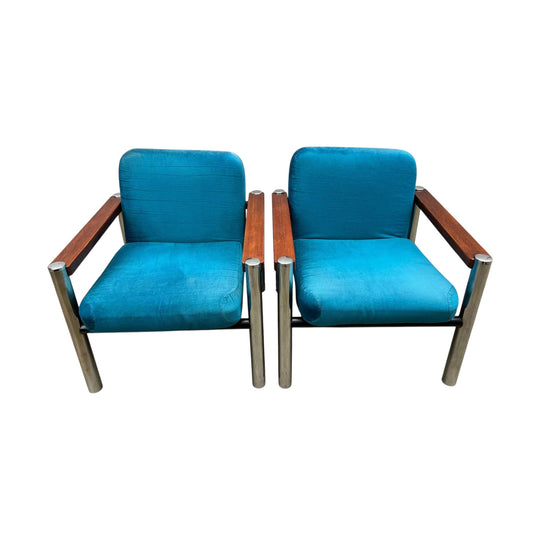 Pair of Post Modern Armchairs by Sebel