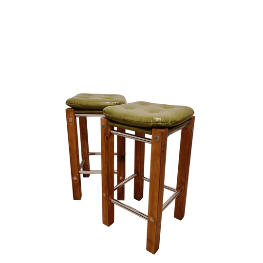 Pair of Rare MCM Retro Bar/Kitchen Stools