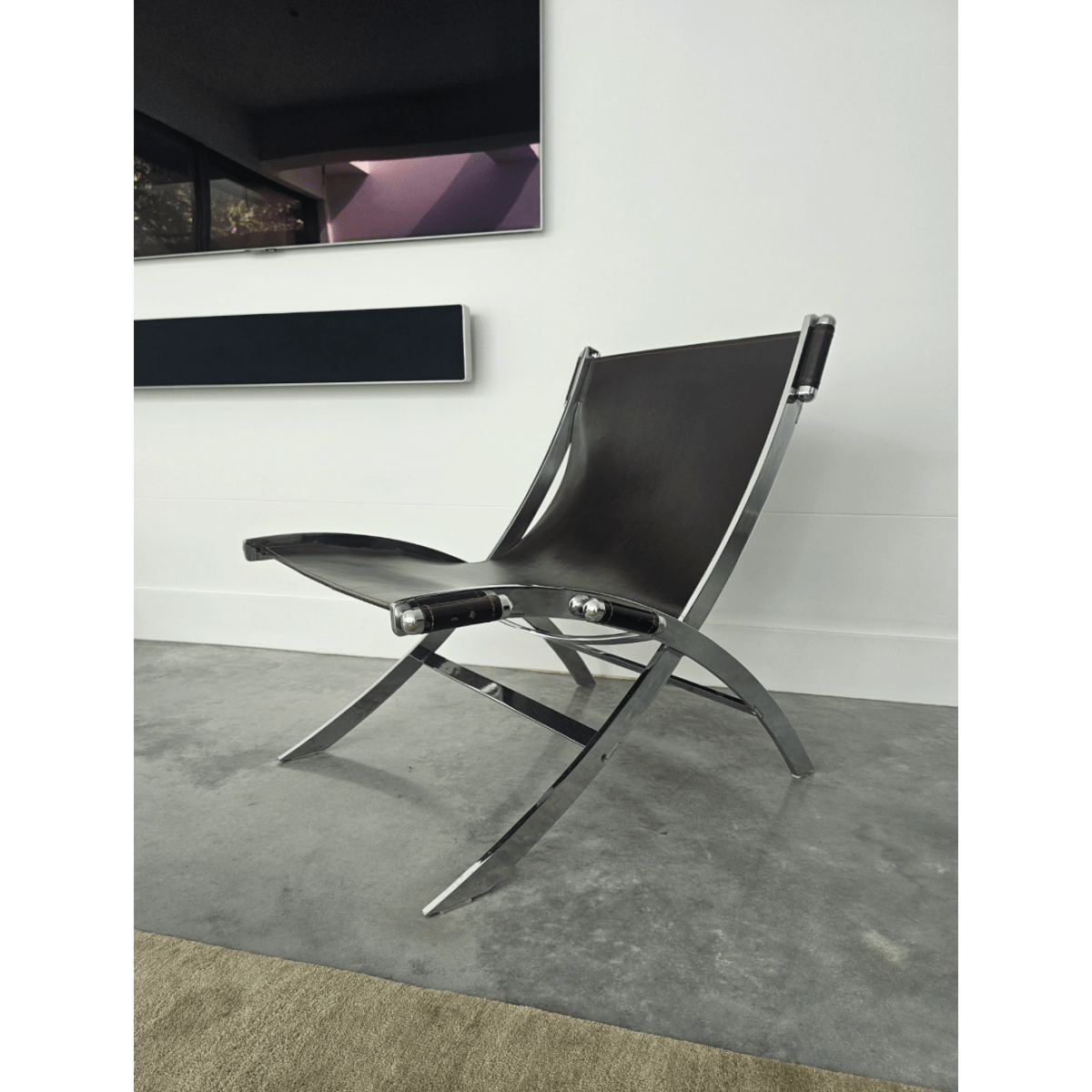 Pair of Timeless Scissor Chairs by Paul Tuttle & Antonio Citterio for Flexform, Italy, 1980s | Bazaa | Designer, Vintage and Antique Furniture