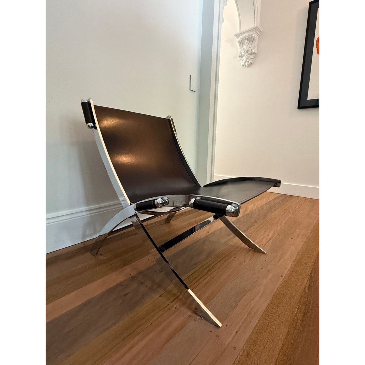 Pair of Timeless Scissor Chairs by Paul Tuttle & Antonio Citterio for Flexform, Italy, 1980s | Bazaa | Designer, Vintage and Antique Furniture