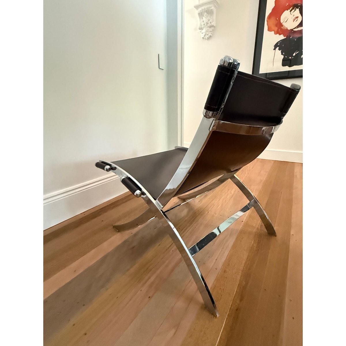 Pair of Timeless Scissor Chairs by Paul Tuttle & Antonio Citterio for Flexform, Italy, 1980s | Bazaa | Designer, Vintage and Antique Furniture