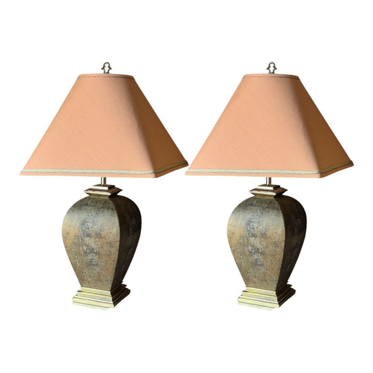 Pair of Vintage Oversized Ceramic Table Lamps