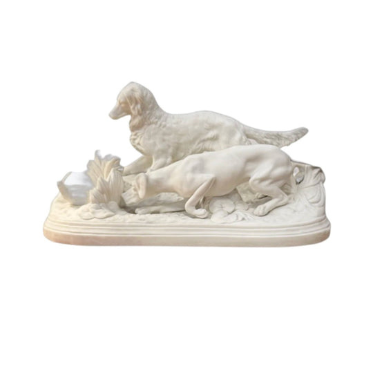 Parianware Dogs sculpture