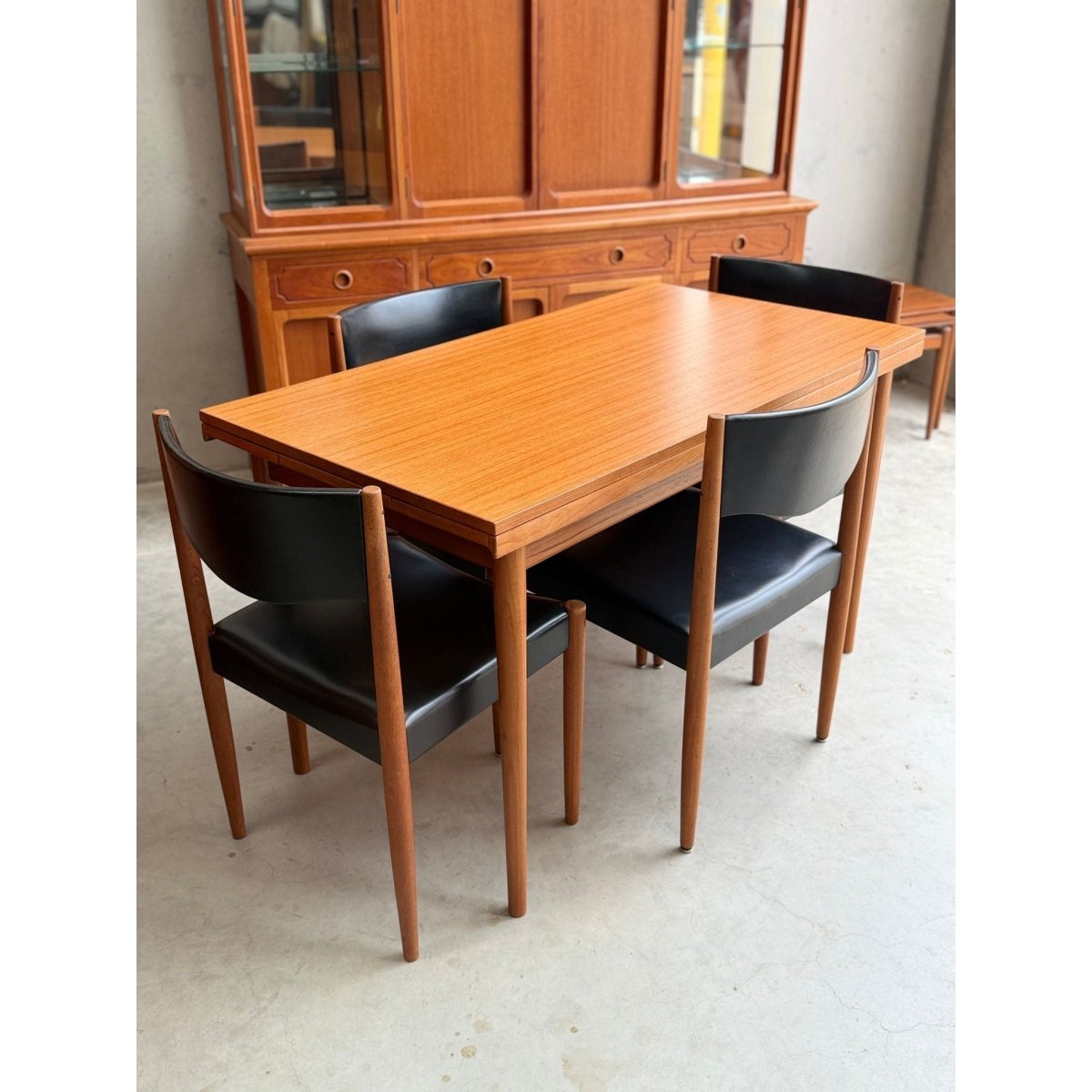 Parker Number 62 Dining Chair Priced Individually – Original Black Vinyl Brand New Webbing & Foam | Bazaa | Designer, Vintage and Antique Furniture