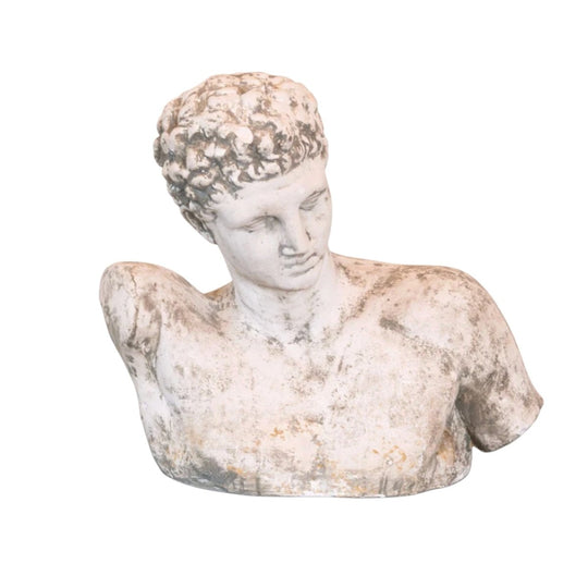 Patinated Plaster Bust of Hermes, After Praxiteles’ Hermes of Olympia, 20th Century