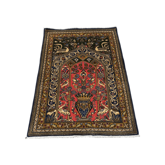 Persian QUM Finely Knotted Rug 125X86CM