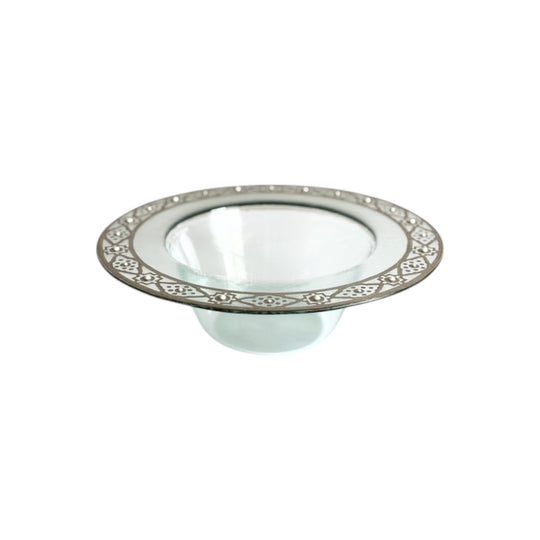 Peter Crisp OAM platinum and jewelled studio glass centre bowl