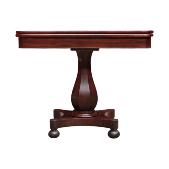 Antique English Mahogany Fold Over Tea Table Games Table or Parlour Table. B13050