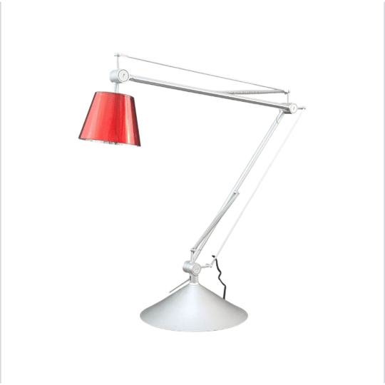 Philippe Starck for Flos Archimoon K Table Lamp | Rare Red Shade