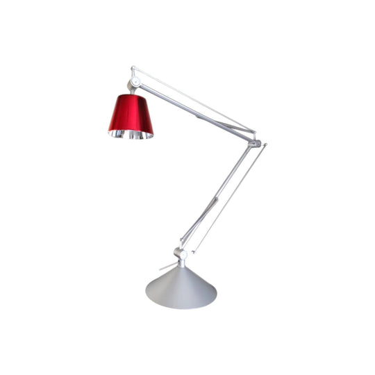 Philippe Starck for Flos | Archimoon K Table Lamp | Rare Red Shade | Italian Design