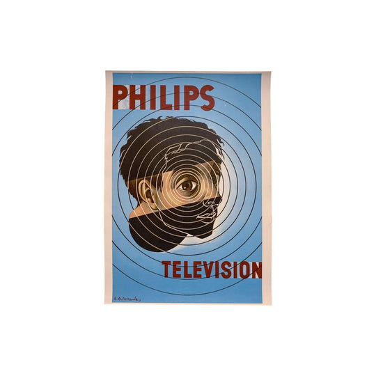 Philips Television - Vintage Poster
