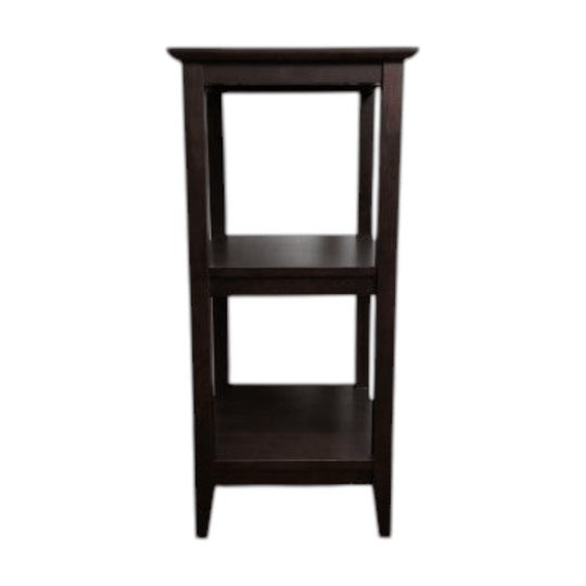 Pine Side Table with Shelves