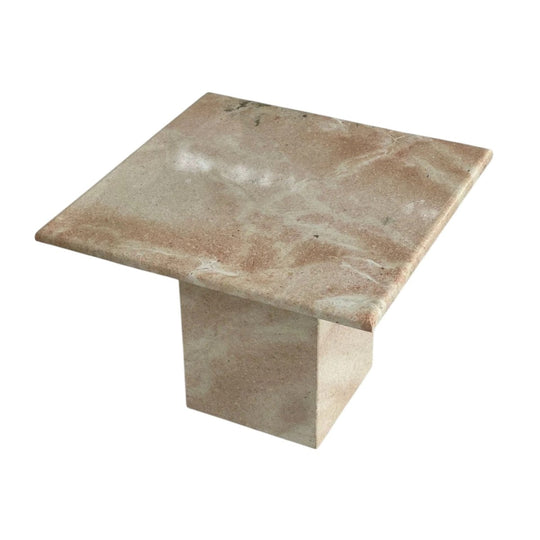Pink vintage stone coffee table