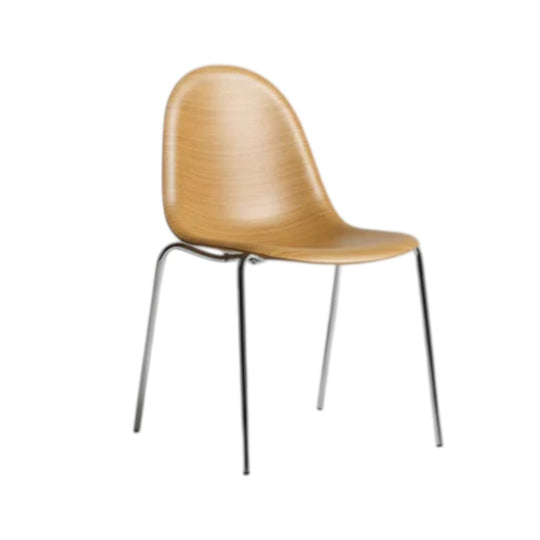 Plank Timber Veneer Stackable Chairs by Insitu