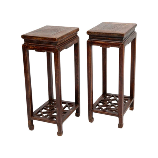 Plant stands with lattice base