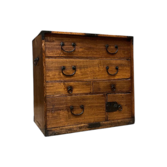Antique Japanese Ko Dansu Side Cabinet - Paulownia | Meiji