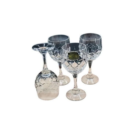 Polonia Crystal Glasses. Set of 4