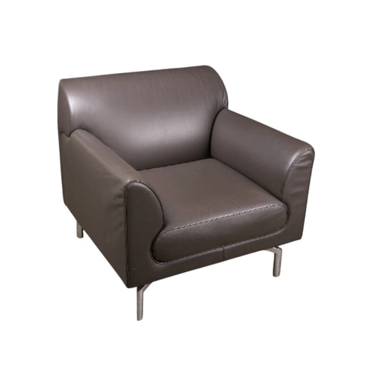 Poltrona Frau Square Leather Armchair