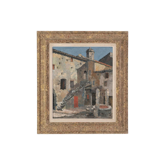 Popes Court in Villeneuve-lès-Avignon by René  Fontayne, (French, 1891-1952)