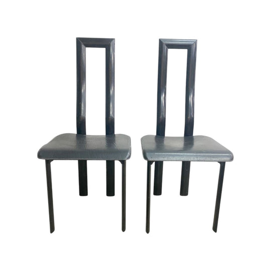 Post Modern 1980's Antonella Mosca Regina Dining Chairs for Ycami Collection