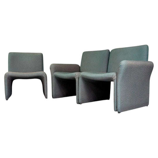 Postmodern Italian Lounge Set | 1970s Soft Modular Seating
