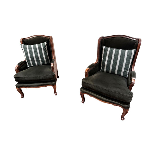 Provincial Home Living Khadi Forest Wing Chairs – Like New