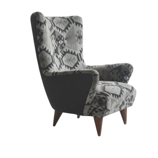 Bespoke Reupholstered Wingback Armchair – Professionally Restored
