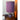 Purple Ceramic and Teak Lamp - Bazaa